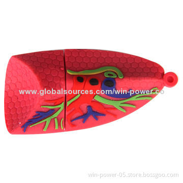 Promotional PVC USB Flash Stick, All Capacity Available, Customized Logos Welcomed